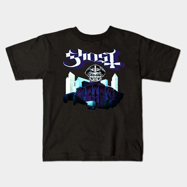 ghosttt band Kids T-Shirt by KevinPower Art